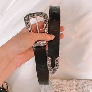 Urban Outfitters Ecote Metal-Tripped Belt